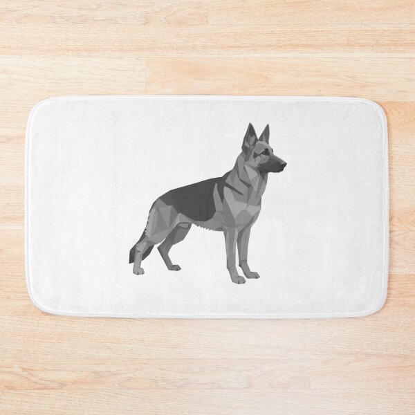 Item preview, minimalist gray German Shepherd dog designed and sold by bsbd-action.