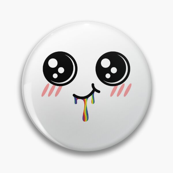 Item preview, Cute kawaii smiley rainbow drooling face designed and sold by BlushyPrint.