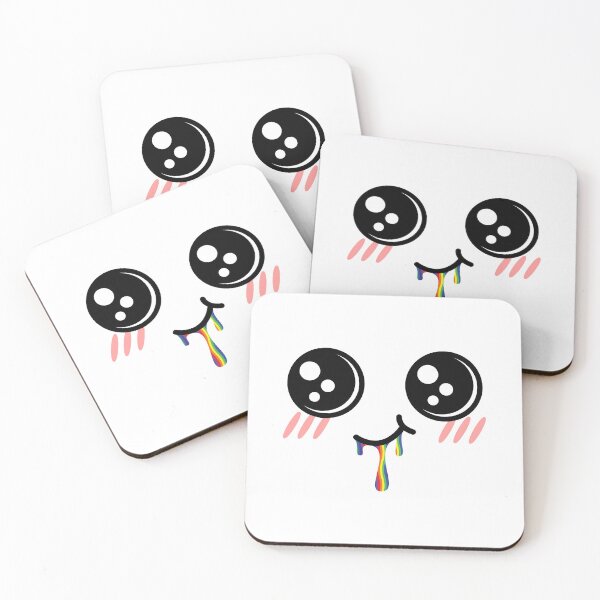 Item preview, Cute kawaii smiley rainbow drooling face designed and sold by BlushyPrint.