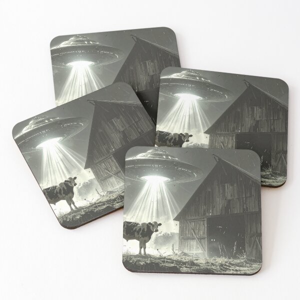 Item preview, Farm Meets Alien Spaceship designed and sold by CosmicHerd.