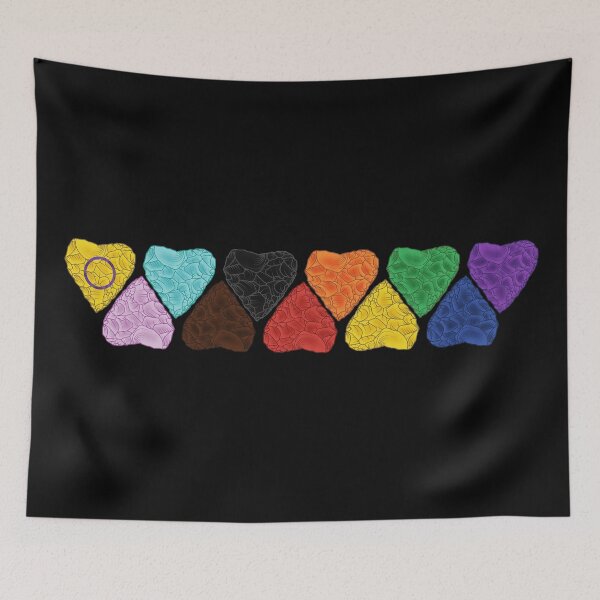Item preview, Stone Age Hearts [Progress Pride] designed and sold by jorellaf.