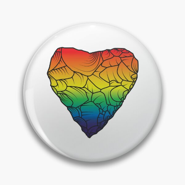 Item preview, Stone Age Heart [Pride] designed and sold by jorellaf.