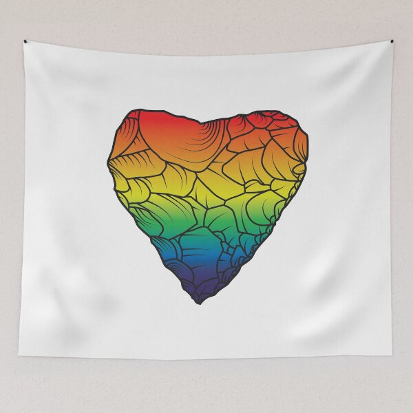 Item preview, Stone Age Heart [Pride] designed and sold by jorellaf.