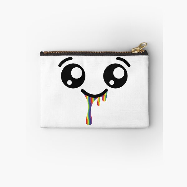 Item preview, Adorable kawaii smiley rainbow drooling face designed and sold by BlushyPrint.
