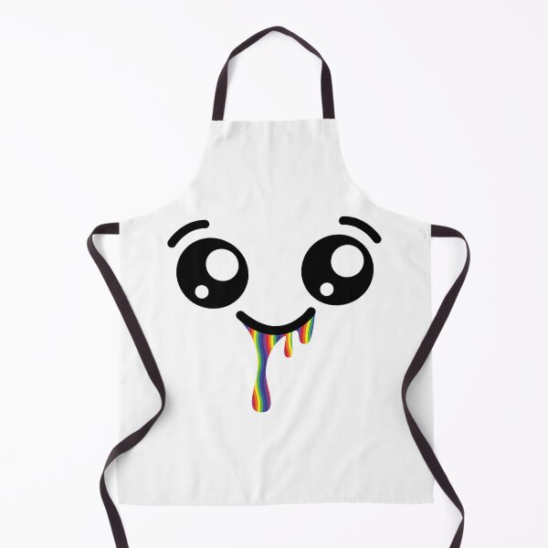 Item preview, Adorable kawaii smiley rainbow drooling face designed and sold by BlushyPrint.