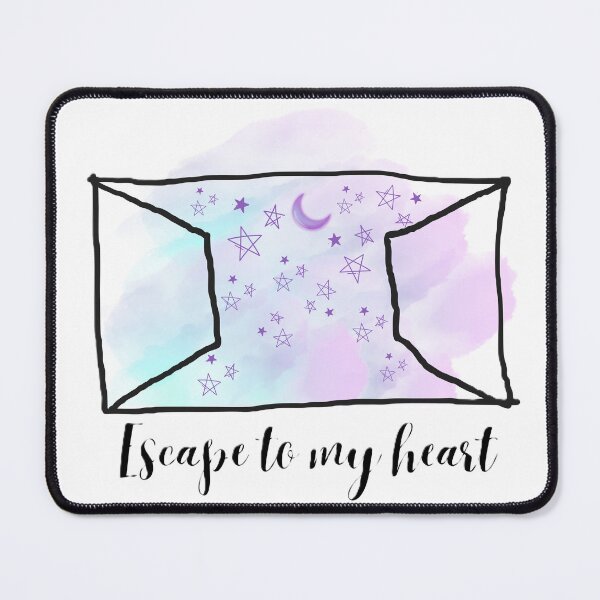 Item preview, Escape to My Heart Window - Celestial Watercolor T-Shirt & Art Print designed and sold by Designnari.