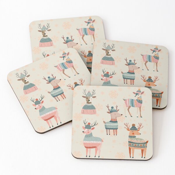 Item preview, Deer in Sweater Pattern designed and sold by NicolasGlowArt.