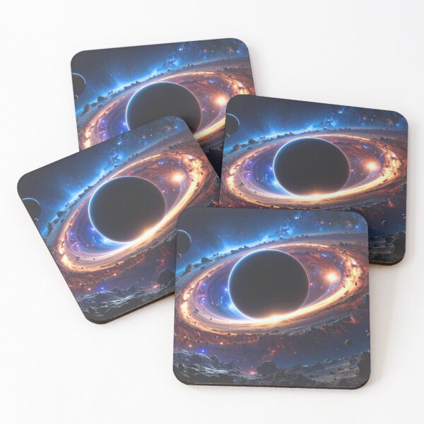 Item preview, Asteroid Belt and Black Hole in Deep Space designed and sold by CosmicHerd.