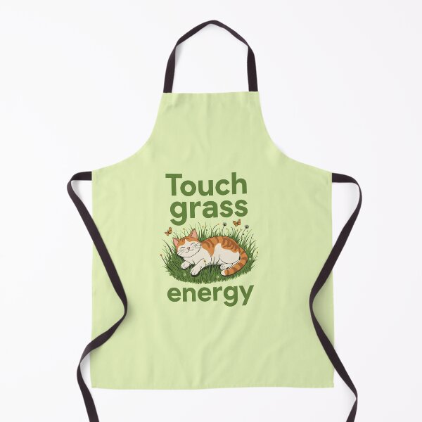 Item preview, Touch Grass Energy Cat designed and sold by MiowandMolly.