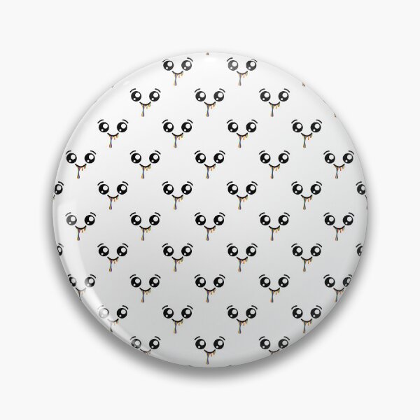 Item preview, Adorable kawaii smiley rainbow drooling face pattern designed and sold by BlushyPrint.