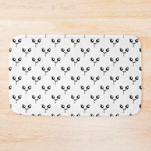 Item preview, Adorable kawaii smiley rainbow drooling face pattern designed and sold by BlushyPrint.