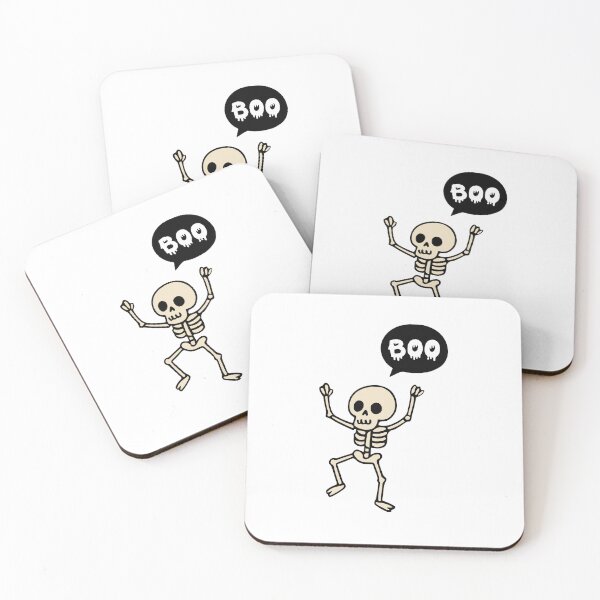 Item preview, Dancing Skeleton Saying Boo Halloween Sticker designed and sold by OneArtDigital.