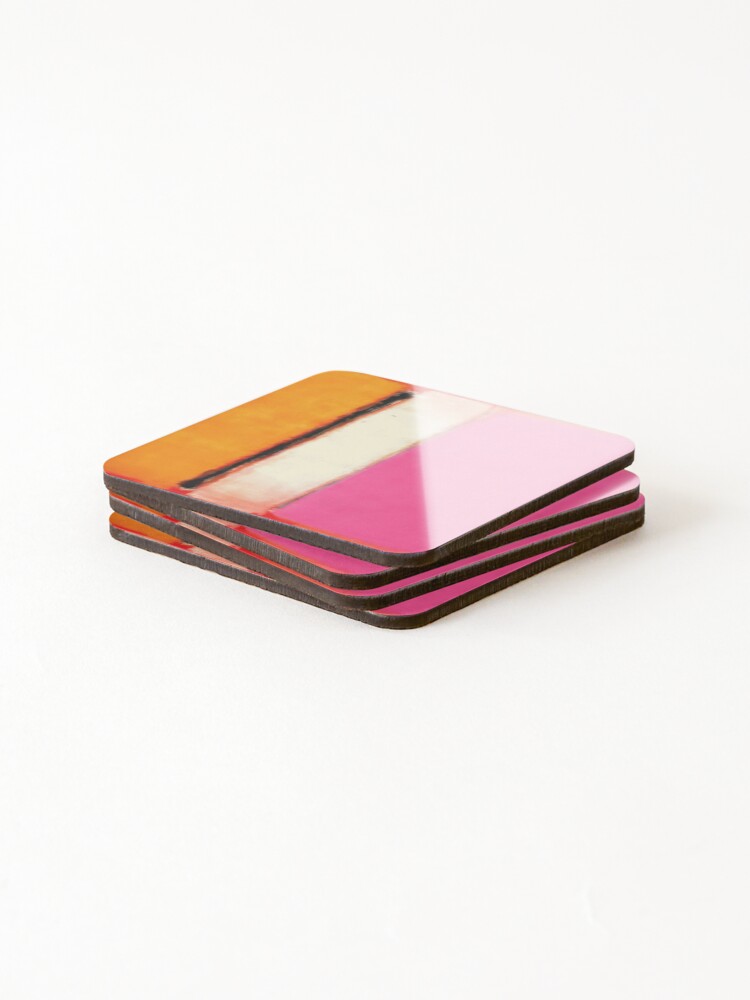 Thumbnail 4 of 5, Coasters (Set of 4), Mark Rothko abstract, Mark Rothko art, Mark Rothko artist, Mark Rothko canvas, Mark Rothko color field, Mark Rothko contemporary, Mark Rothko design, Mark Rothko expressionism designed and sold by AlarIkoArt.