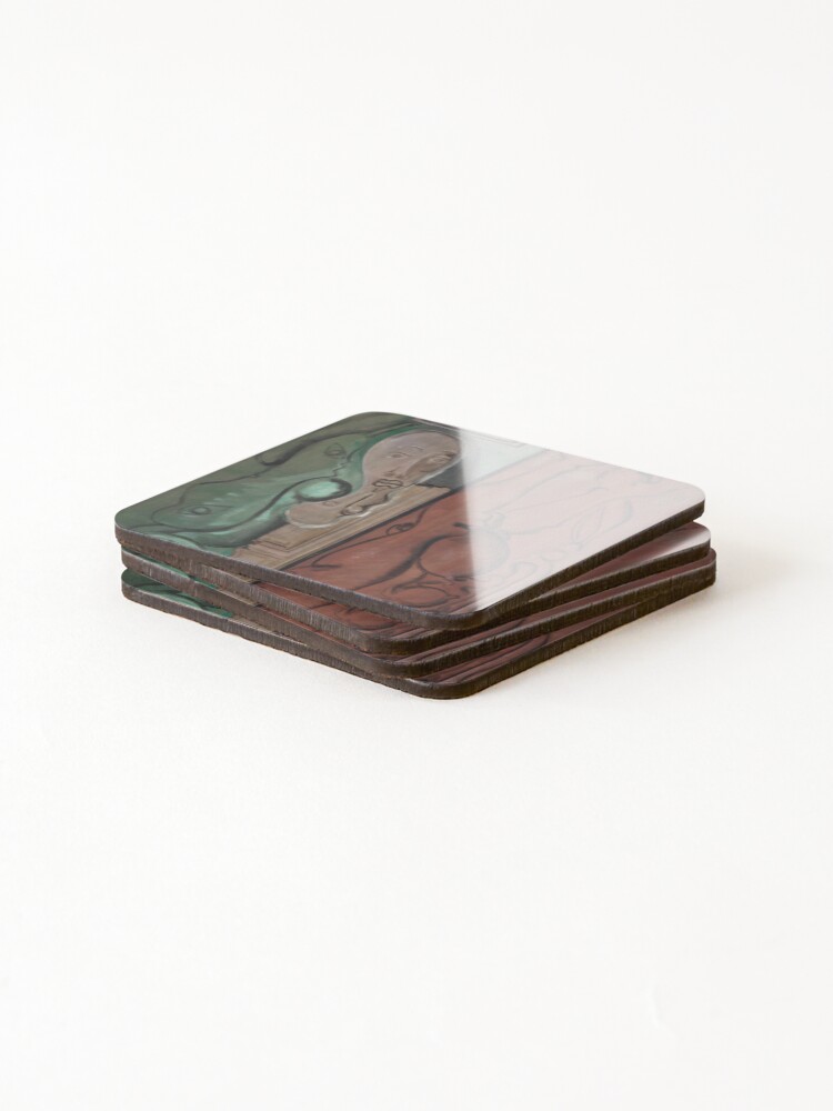 Thumbnail 4 of 5, Coasters (Set of 4), Mark Rothko abstract, Mark Rothko art, Mark Rothko artist, Mark Rothko canvas, Mark Rothko color field, Mark Rothko contemporary, Mark Rothko design, Mark Rothko expressionism designed and sold by AlarIkoArt.