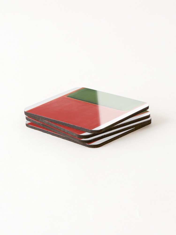 Thumbnail 4 of 5, Coasters (Set of 4), Mark Rothko abstract, Mark Rothko art, Mark Rothko artist, Mark Rothko canvas, Mark Rothko color field, Mark Rothko contemporary, Mark Rothko design, Mark Rothko expressionism designed and sold by AlarIkoArt.