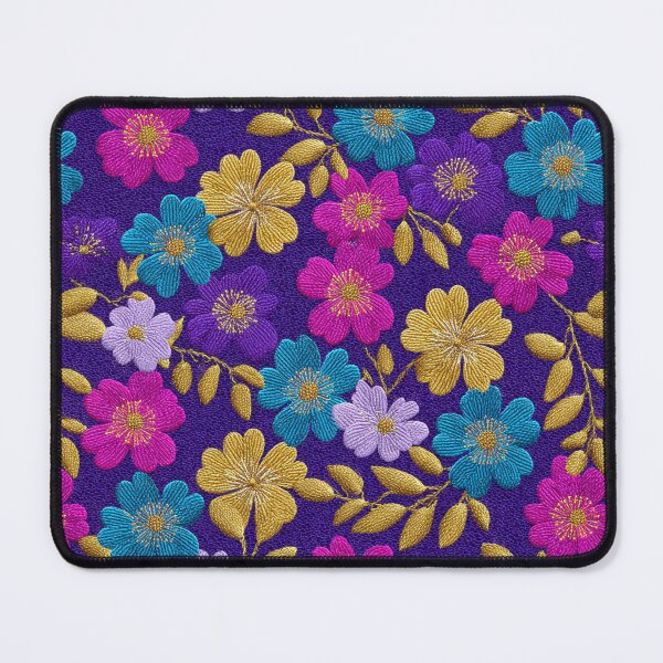 Item preview, Trendy Soft Floral Embroidered Print For Carnation Fan designed and sold by RoyalStarsPatts.