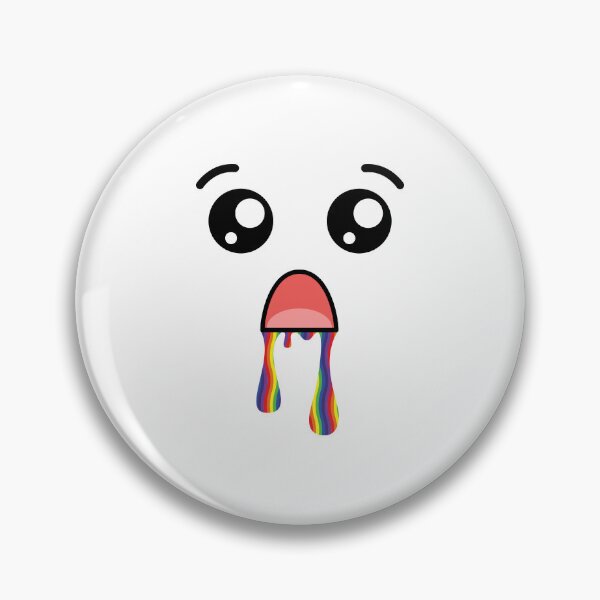 Item preview, Cute kawaii surprised rainbow drooling face designed and sold by BlushyPrint.