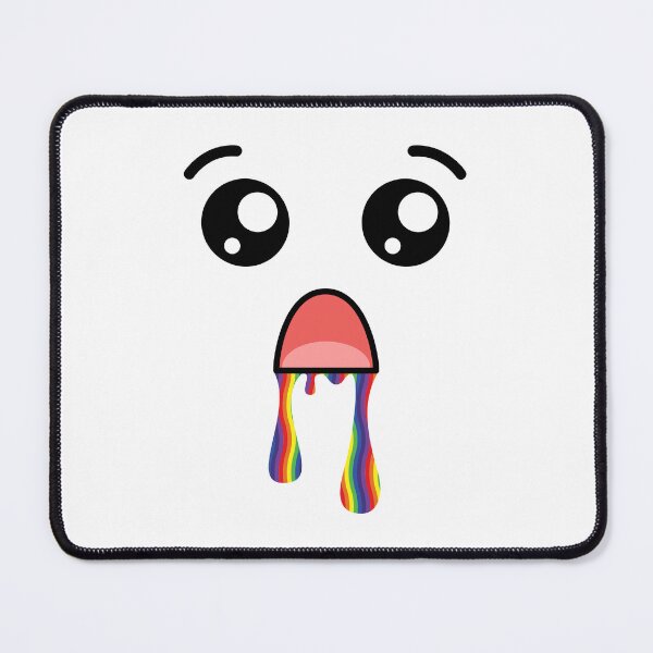 Item preview, Cute kawaii surprised rainbow drooling face designed and sold by BlushyPrint.