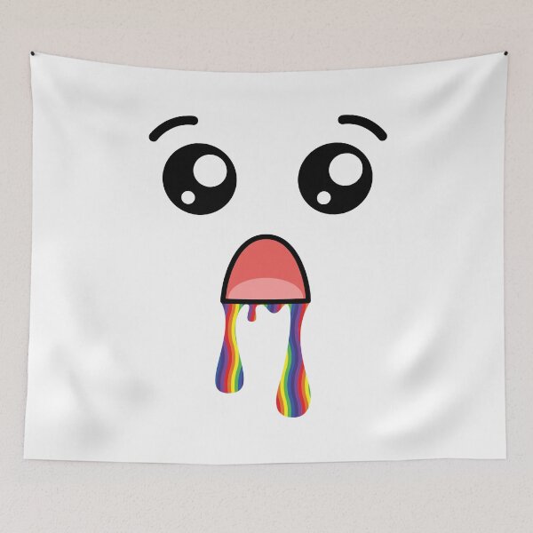 Item preview, Cute kawaii surprised rainbow drooling face designed and sold by BlushyPrint.