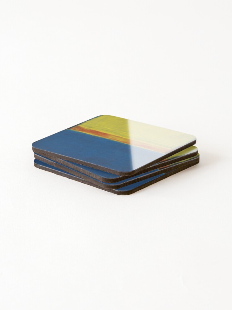 Thumbnail 4 of 5, Coasters (Set of 4), Mark Rothko abstract, Mark Rothko art, Mark Rothko artist, Mark Rothko canvas, Mark Rothko color field, Mark Rothko contemporary, Mark Rothko design, Mark Rothko expressionism designed and sold by AlarIkoArt.