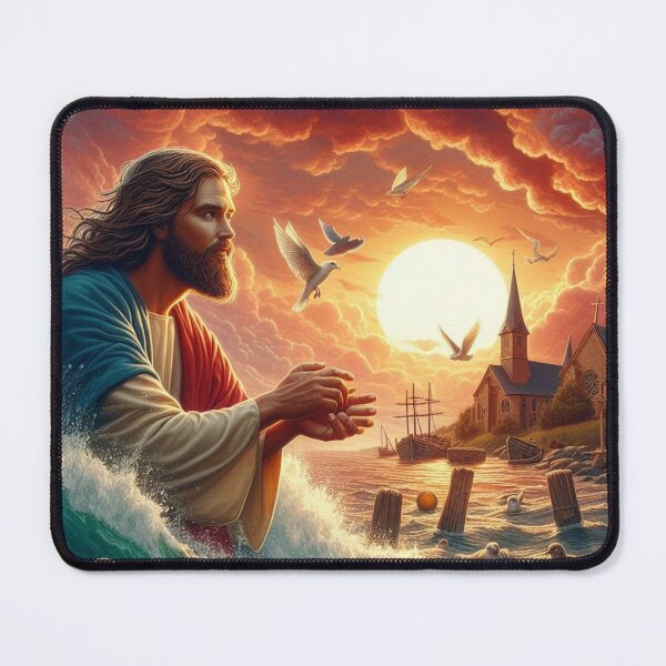 Item preview, Jesus holding back your worries designed and sold by JesusClub.