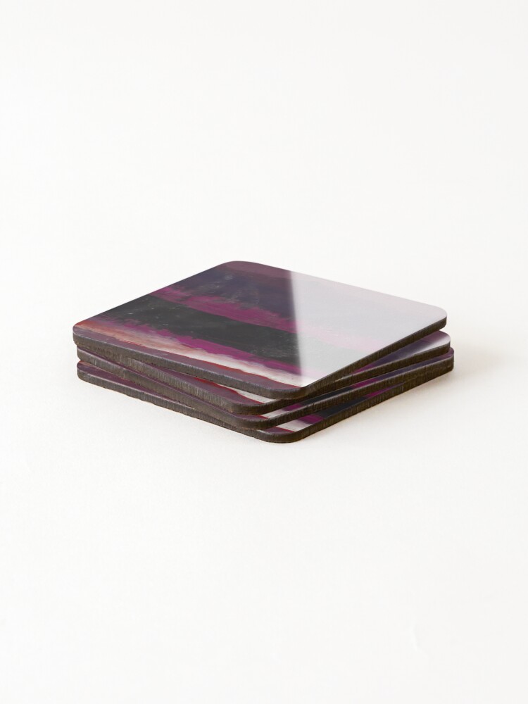 Thumbnail 4 of 5, Coasters (Set of 4), Mark Rothko abstract, Mark Rothko art, Mark Rothko artist, Mark Rothko canvas, Mark Rothko color field, Mark Rothko contemporary, Mark Rothko design, Mark Rothko expressionism designed and sold by AlarIkoArt.