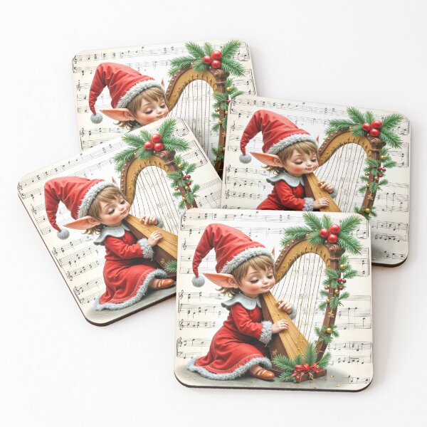 Item preview, Christmas Sprite Playing a Harp designed and sold by Maria Dryfhout.