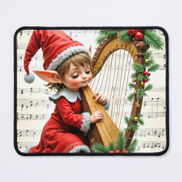 Item preview, Christmas Sprite Playing a Harp designed and sold by Maria Dryfhout.