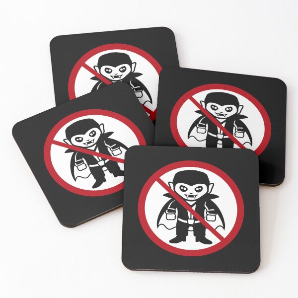Item preview, No Vampire Allowed Funny Halloween Forbidden Against Sign designed and sold by shirt-o-mat.