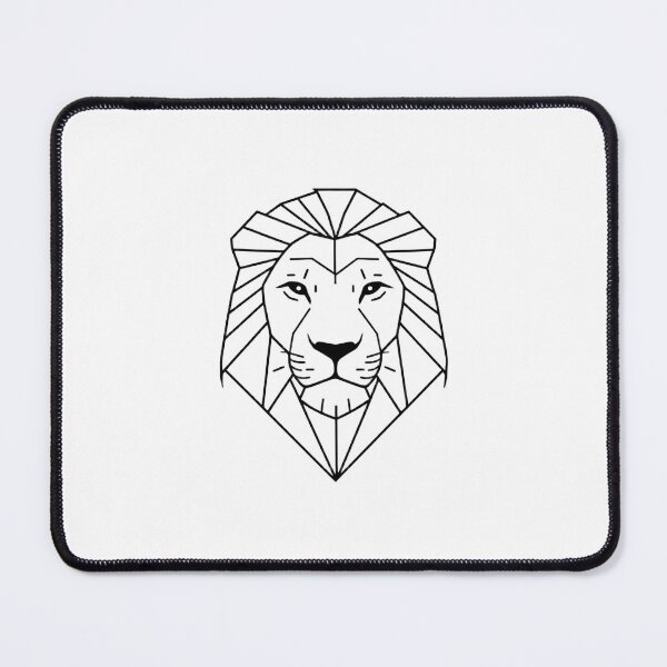 Item preview, Minimalist Geometric Lion Portrait Art designed and sold by Scrip-thread.