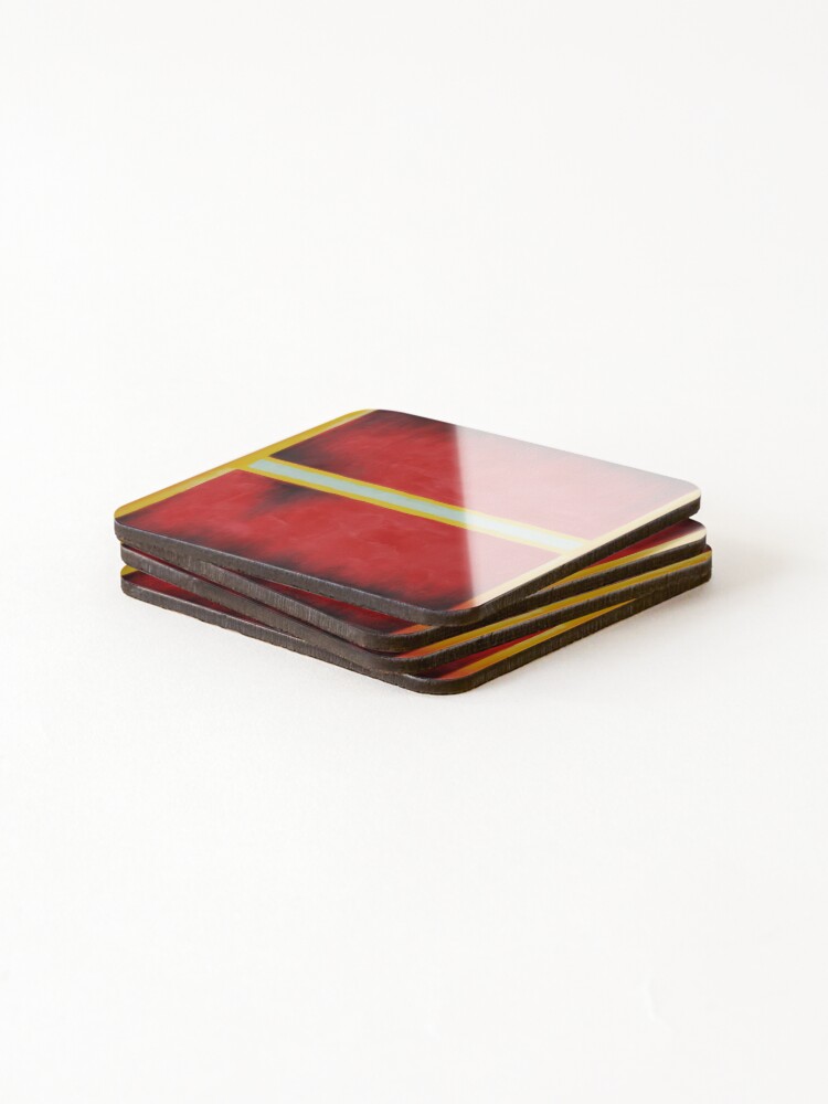 Thumbnail 4 of 5, Coasters (Set of 4), Mark Rothko abstract, Mark Rothko art, Mark Rothko artist, Mark Rothko canvas, Mark Rothko color field, Mark Rothko contemporary, Mark Rothko design, Mark Rothko expressionism designed and sold by AlarIkoArt.