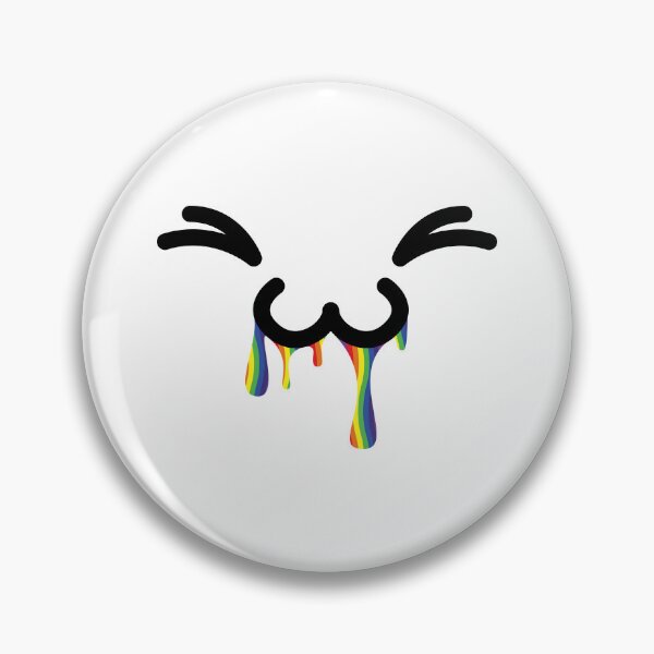 Item preview, Cute kawaii uwu rainbow drooling face designed and sold by BlushyPrint.