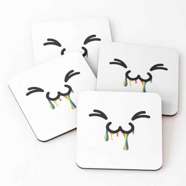 Item preview, Cute kawaii uwu rainbow drooling face designed and sold by BlushyPrint.