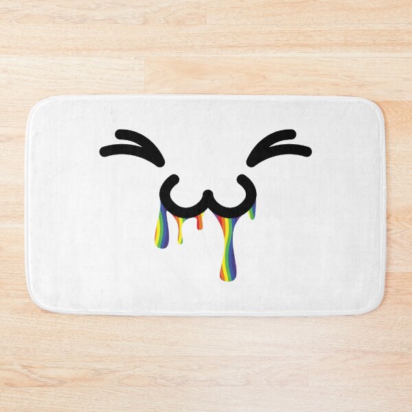Item preview, Cute kawaii uwu rainbow drooling face designed and sold by BlushyPrint.