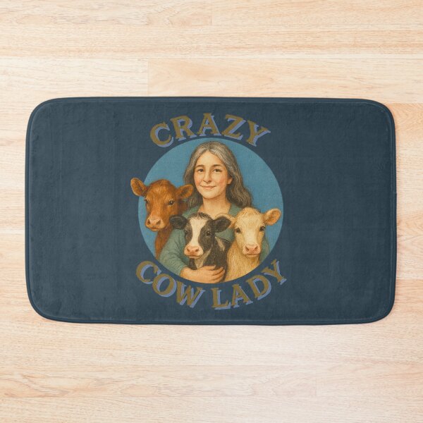Item preview, Crazy Cow Lady vintage retro style designed and sold by Chrischavers.