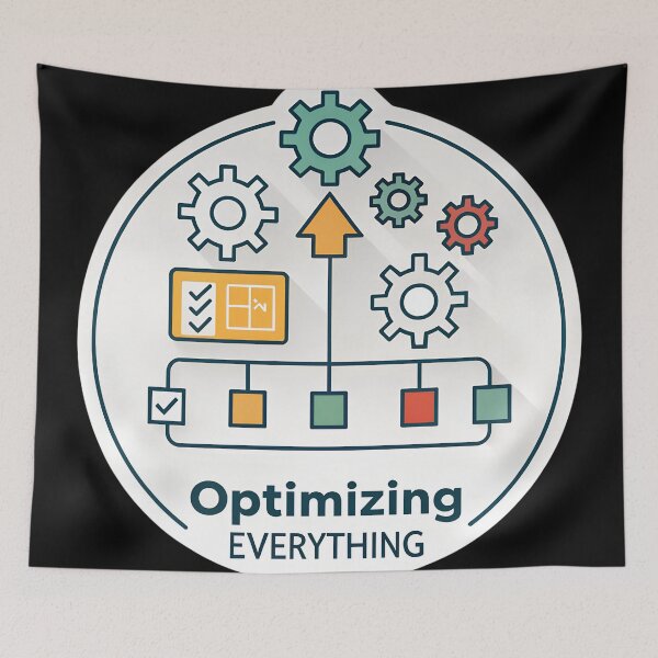 Item preview, Optimizing Everything  | Industrial Engineering Process Flow designed and sold by VividOrganica.