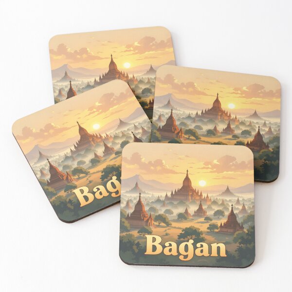 Item preview, Bagan: Vintage-Style Painterly Travel Poster designed and sold by LSVart.