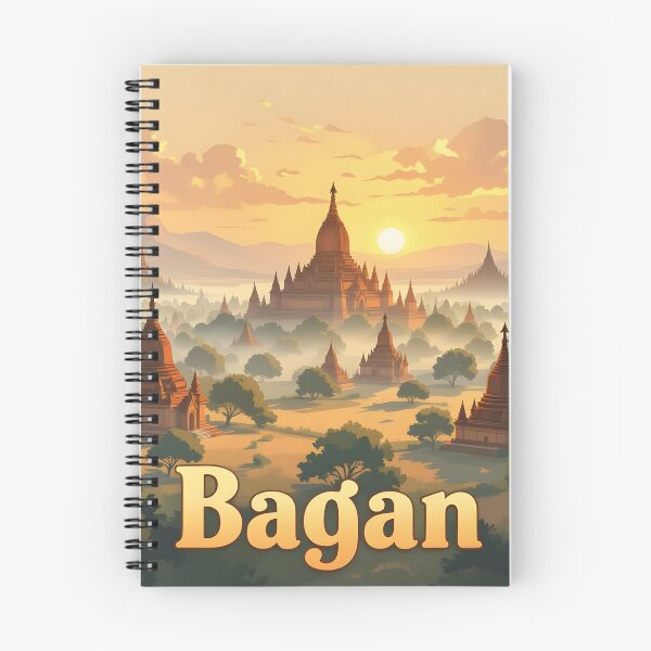Item preview, Bagan: Vintage-Style Painterly Travel Poster designed and sold by LSVart.