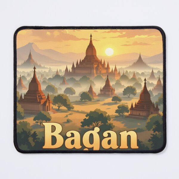 Item preview, Bagan: Vintage-Style Painterly Travel Poster designed and sold by LSVart.