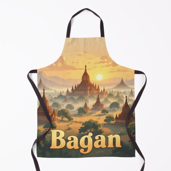 Item preview, Bagan: Vintage-Style Painterly Travel Poster designed and sold by LSVart.