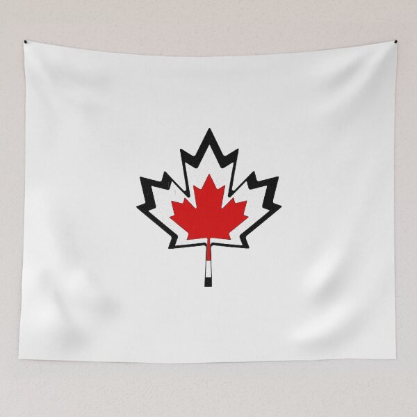 Item preview, Minimal Maple Leaf Outline Vintage Texture designed and sold by Paper Drip.
