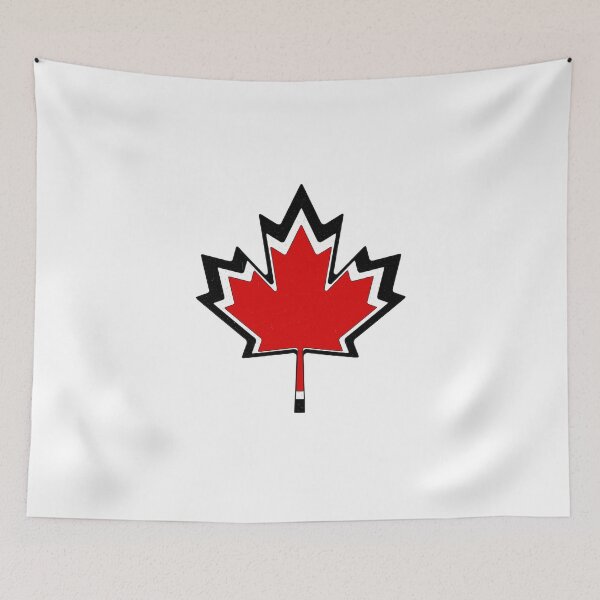 Item preview, Minimal Maple Leaf Outline Vintage Texture designed and sold by Paper Drip.