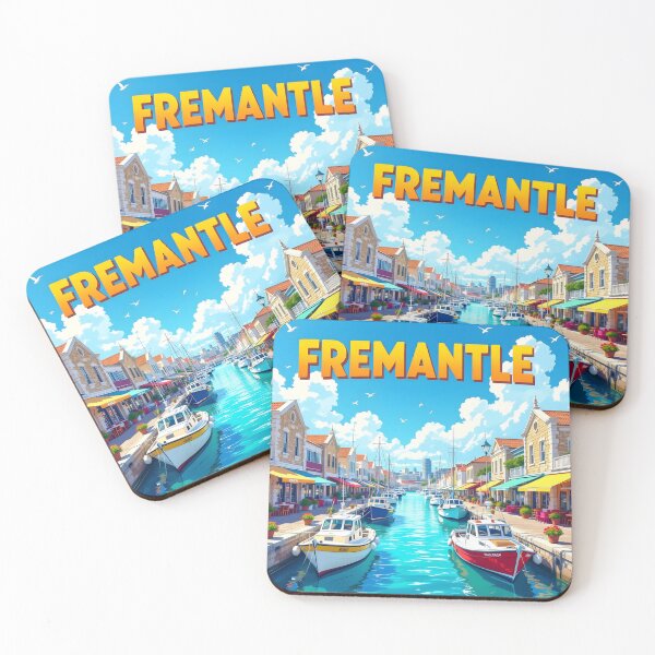 Item preview, Fremantle: Vintage-Style Painterly Travel Poster designed and sold by LSVart.