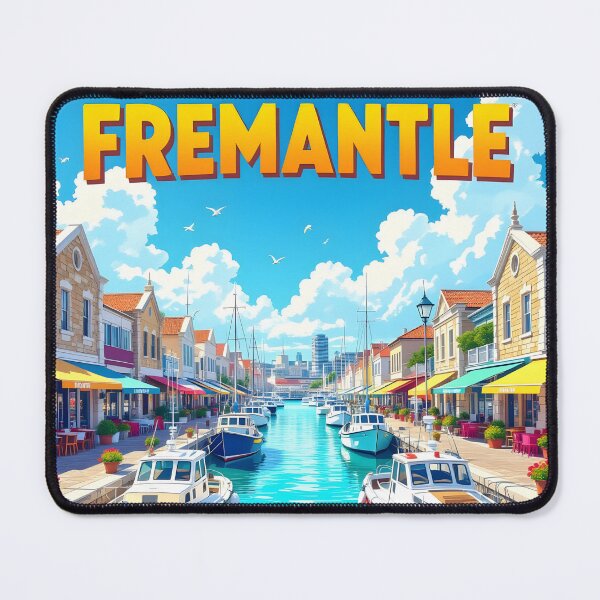 Item preview, Fremantle: Vintage-Style Painterly Travel Poster designed and sold by LSVart.