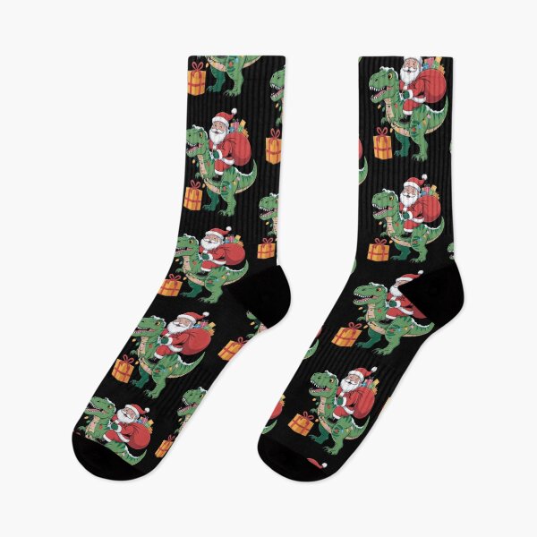 Item preview, Santa Riding Dinosaur T rex Christmas Boys Men Xmas Squad designed and sold by Gogetgiggles.