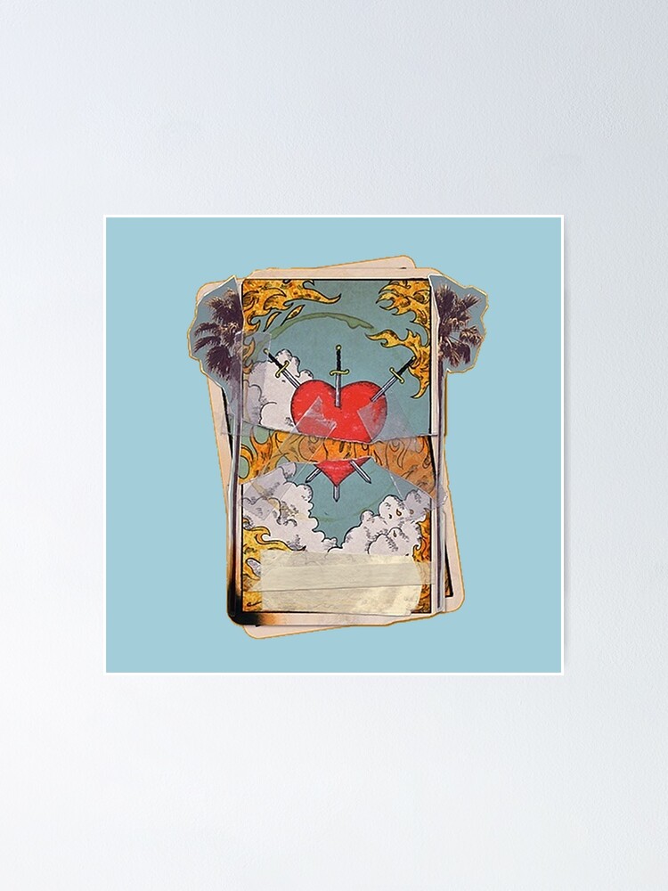 "Halsey heart tarot card" Poster by ExpressiveArt Redbubble
