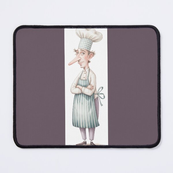 Item preview, Whimsical Chef With A Long Nose Illustration By Merch, Limited Edition designed and sold by HERIBERTOMARTHA.