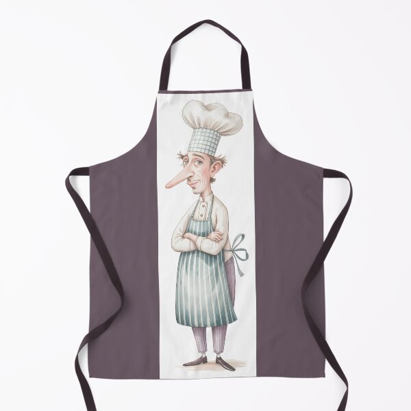 Item preview, Whimsical Chef With A Long Nose Illustration By Merch, Limited Edition designed and sold by HERIBERTOMARTHA.