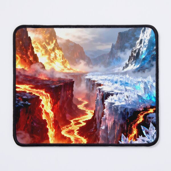 Item preview, Fire and Ice cliffs designed and sold by ArtBarnes.