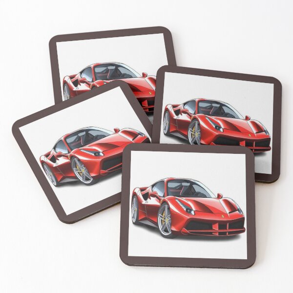 Item preview, Ferrari Car Vector  Artwork  designed and sold by NivyasArtistry.